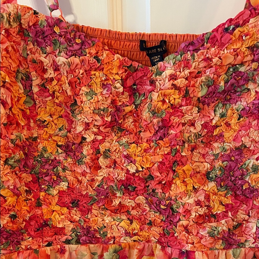 Skies Are Blue Vibrant Floral Midi Dress - Picture 3 of 7